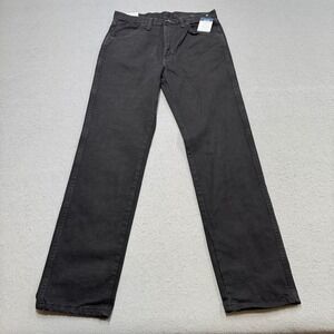 NEW Rustler From Wrangler Jeans Men's 32x32 Black Regular Fit Straight Leg Y2K